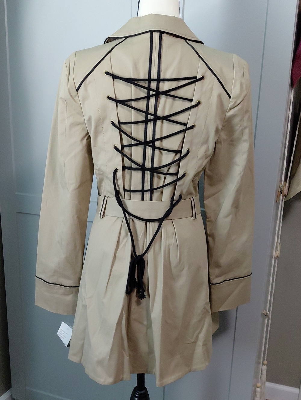 CASS Corset Trench Coat - Medium NWT